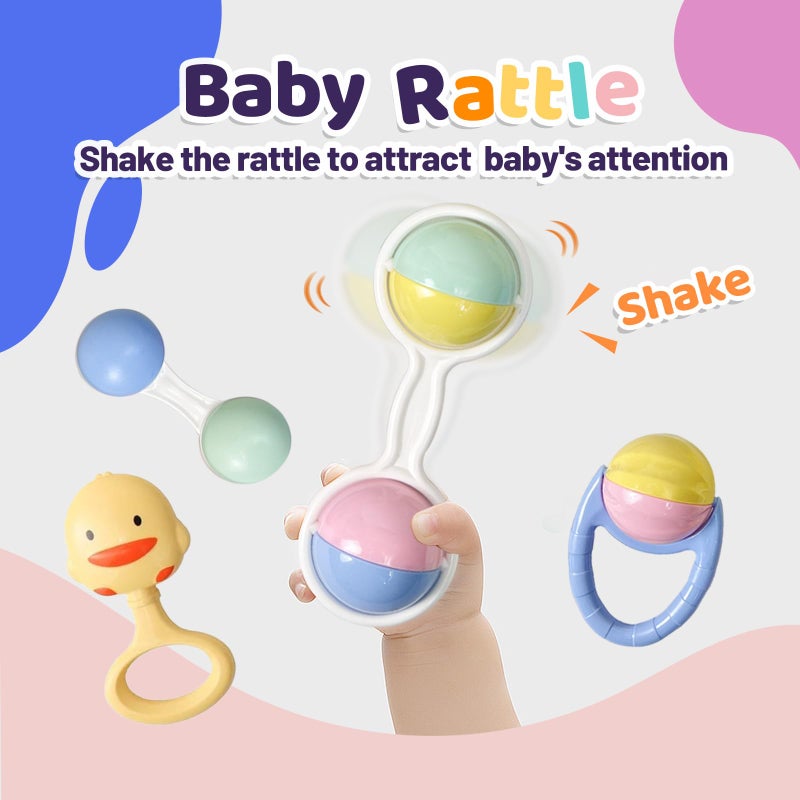 Cuterabit 13PCS Baby Rattles 0-6 Months  Baby Teething Toys with Storage Case  Infant Toys 0-3-6-12 Months  Baby Girl Toys  Best Newborn Present for Babies Boy Girl - Image 4